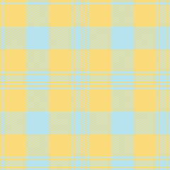 Smoky Wheat and Dusty Pale Sky Blue Seamless Tartan Fabric Design
