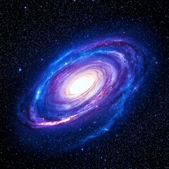 spiral galaxy in deep space