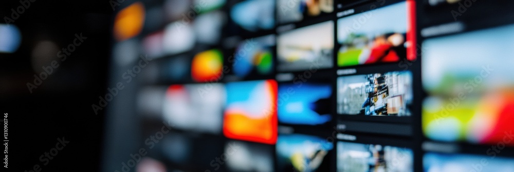 Poster Immersive Digital Newsroom AI-Powered Media Production Workspace with Multiscreen Broadcasting Technology - Next-Gen Journalism Optimization