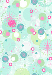 seamless background with flowers