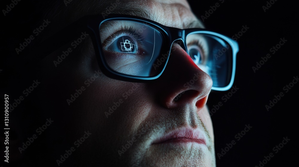 Poster Cyber Sentinel Next-Gen Digital Defense Visualization - Immersive Cybersecurity Narrative Exploring AI-Powered Threat Detection and Innovative Tech Resilience