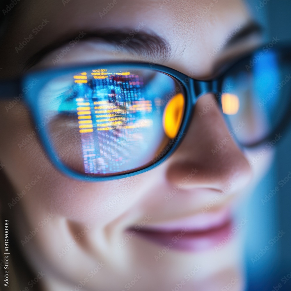 Leinwandbilder Cybersecurity Confidence Next-Gen Tech Professional Visualizing Cloud Data Protection with Immersive Digital Interface Innovation