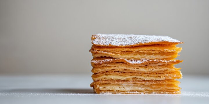 Artisan Millefeuille Culinary Minimalism Meets Nostalgic Pastry Craftsmanship - Elegant Gourmet Food for Modern Lifestyle Blogs