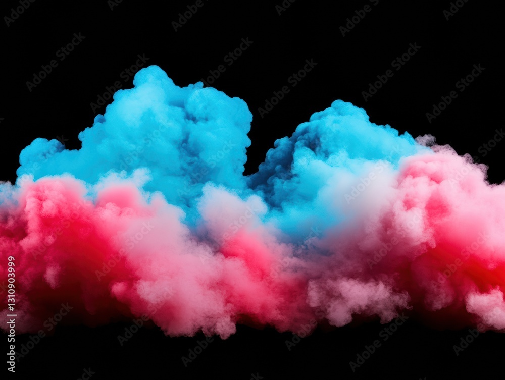 Aufkleber immersive digital dreamscape ethereal cloud visualization with vibrant chromatic contrast - next-gen