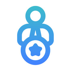 attitude outline gradient style