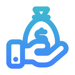 Obraz premium benefit outline gradient style