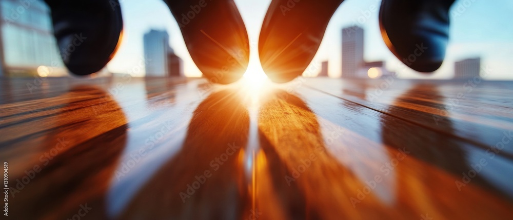 Poster dynamic corporate leadership perspective immersive urban workflow visualization with sunburst lens f