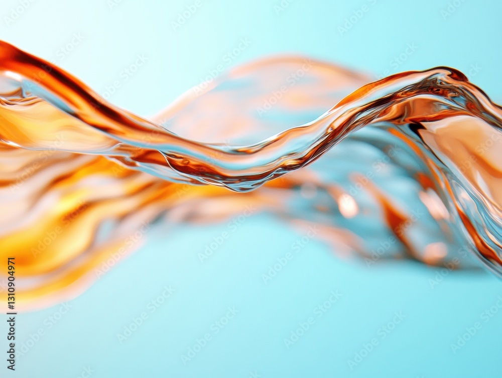Aufkleber fluid dynamics ethereal liquid motion design capturing innovative digital art trends in translucent 