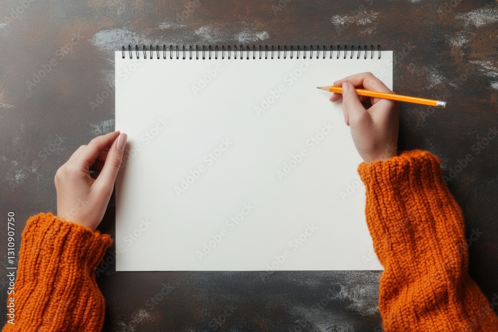 Poster minimalist creative workflow gen z sketching inspiration with analog tools - innovative design ideat