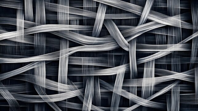 Abstract Weave Pattern: A captivating abstract design of interwoven strands, creating a textured surface that exudes a sense of intricate detail and dynamic movement. 