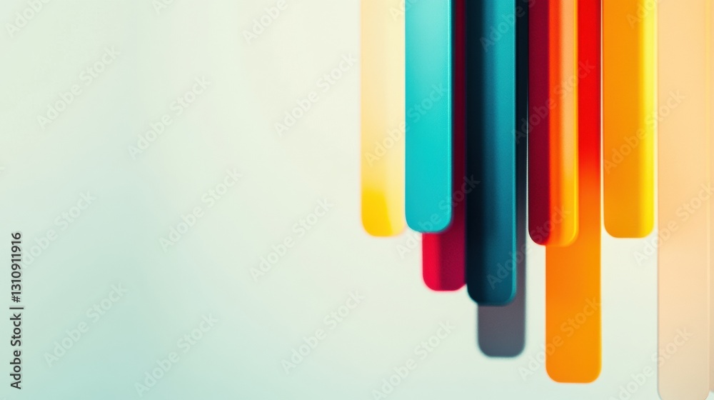 Poster Gradient Harmony Abstract Data Visualization Tech Trends - Minimalist Design Innovation for Digital Marketing and Creative Brand Strategy