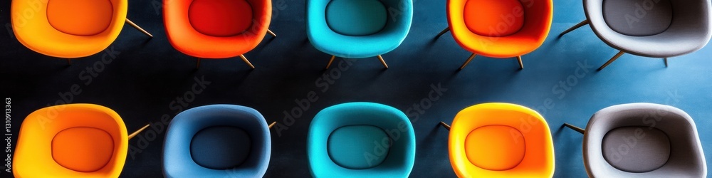 Aufkleber dynamic collaborative spaces ergonomic modern seating design showcasing vibrant workplace innovation