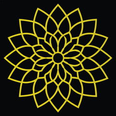 Abstract flower pattern mandala 