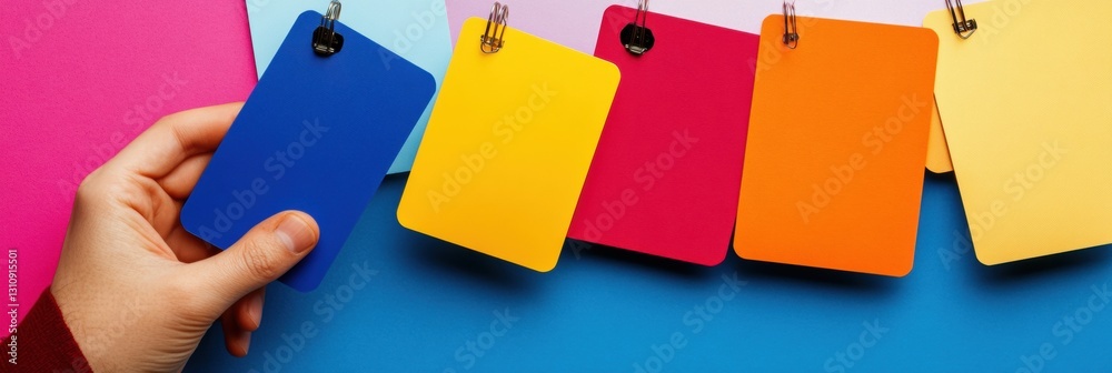 Aufkleber vibrant id badge collection modern credential design for digital security and access management - in