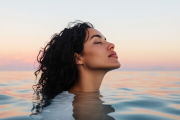 Mindful Hydro-Wellness Serene Gen Z Coastal Meditation with Holistic Water Therapy - Immersive Self-Care Healing Experience for Mental Reset