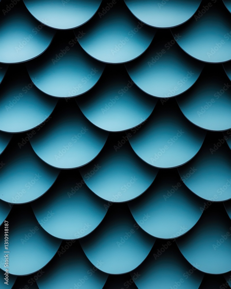 Fototapete Immersive Teal Topography Parametric Design and Digital Texture Mapping - Next-Gen Visual Branding for Innovative Creative Platforms