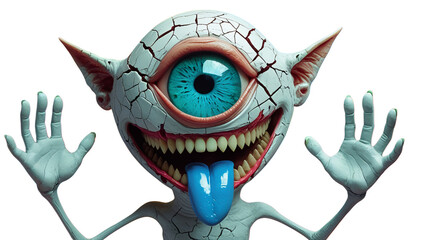 one-eyed monster with blue tongue