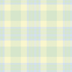 Neon Light Blue Grey and Bright Off White Seamless Tartan Fabric Design