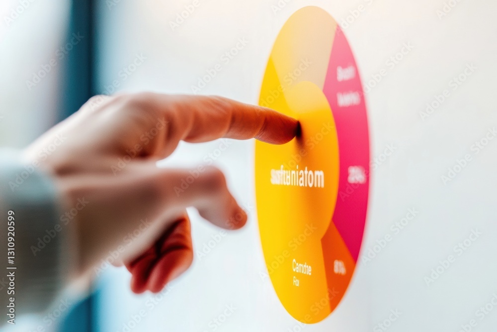 Aufkleber Neuro-Inclusive Data Visualization Interactive Climate Action Dashboard Empowering Sustainable Innovation Through Gradient Touchpoint UI Design