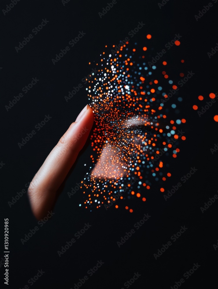 Poster quantum consciousness immersive digital deconstruction of human potential - neurotech visualization 