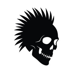 Obraz premium Skull Silhouette Vector Design.