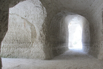 Chalk Mines are a set of calcite caverns in Tlaxcala, Mexico, extracted for the manufacture of...