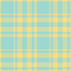 Dark Wheat and Muted Pale Cyan Seamless Tartan Fabric Design