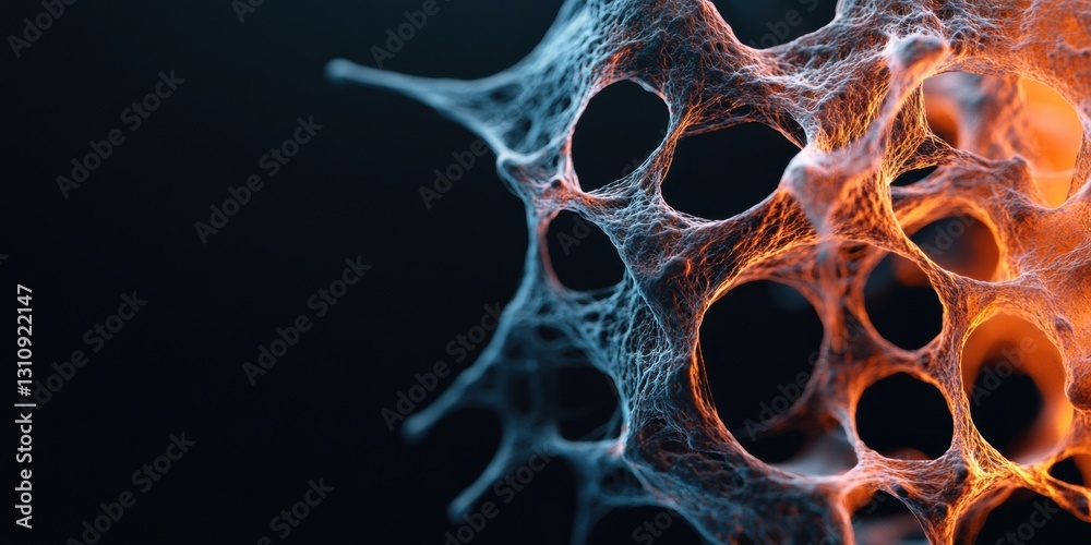 Leinwandbilder Quantum Neurotechnology Visualization Immersive Neural Network Mapping with Holographic Biomimetic Design for AI Innovation and Cognitive Research