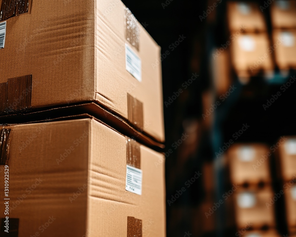 Aufkleber next-gen logistics optimization smart cardboard delivery solutions transforming supply chain efficie