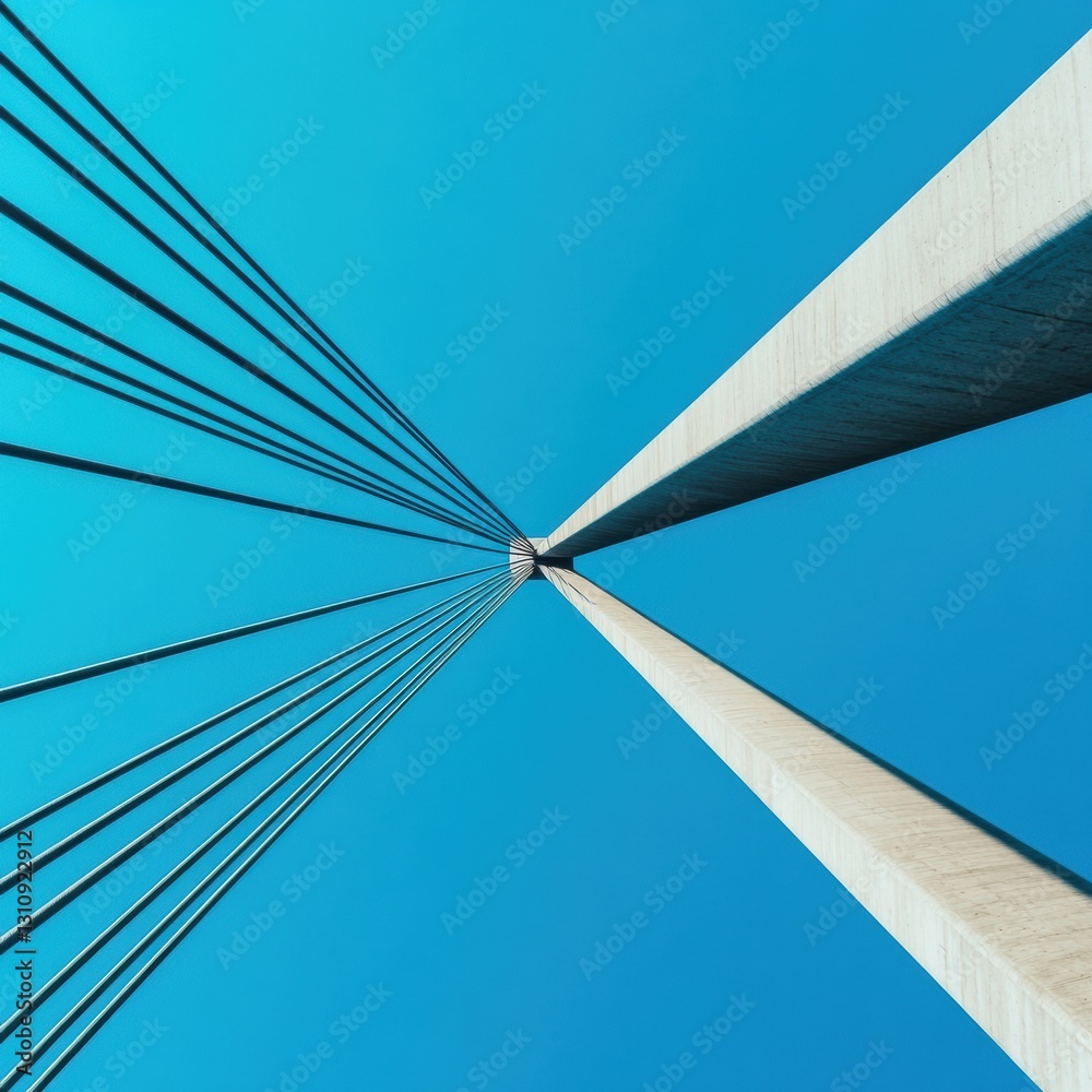 Poster minimalist infrastructure insights sleek suspension bridge engineering visualizing architectural inn