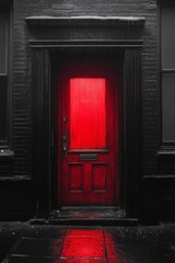 The Red Door: Suspenseful Aesthetic for Thriller Campaigns