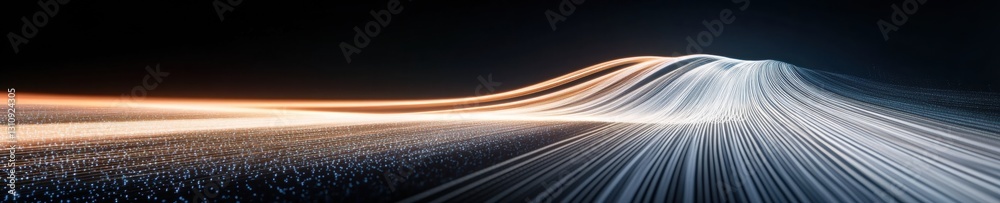 Poster Quantum Connectivity Horizon AI-Driven Digital Network Visualization Transforming Global Communication Infrastructure with Luminescent Data Flow