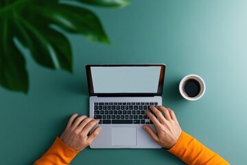 Mindful Digital Workspace Minimalist Gen Z Productivity Aesthetic with Biophilic Design, Ergonomic Remote Work and Wellness-Focused Technology Experience