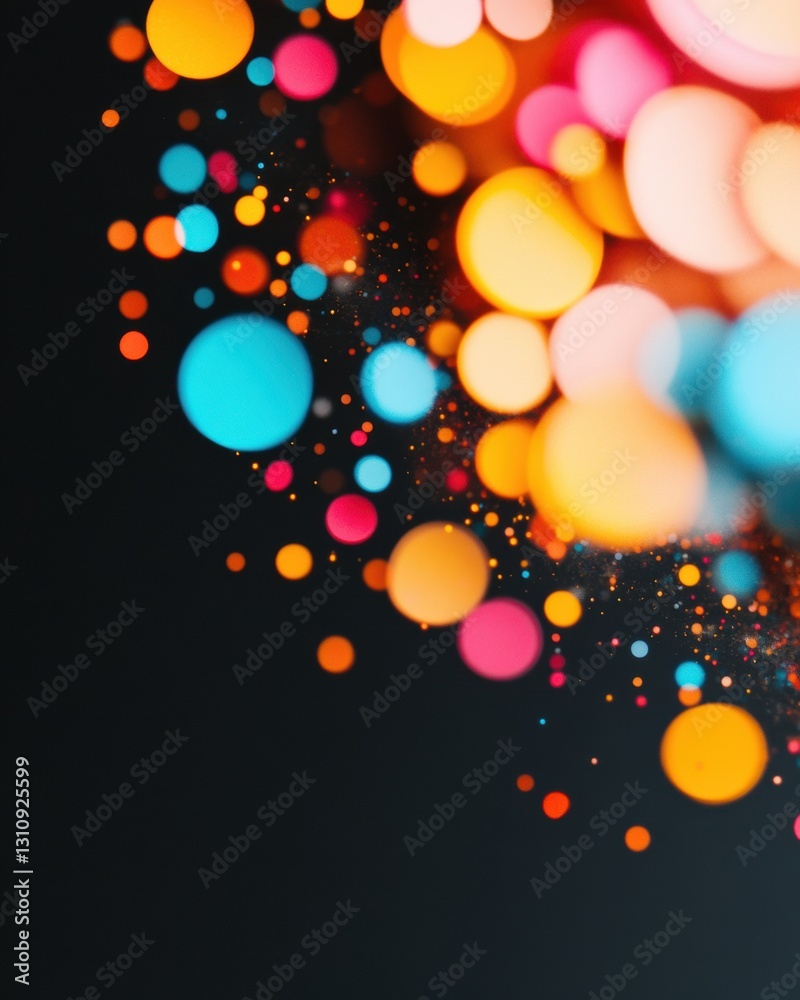 Fototapete quantum chromatic flow immersive digital visualization of particle dynamics for next-gen tech innova