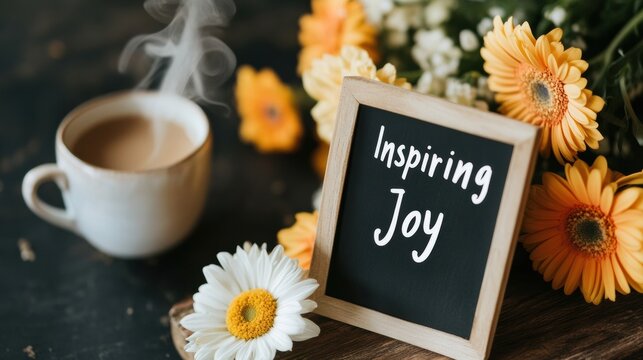 Cozy Autumn Wellness National Inspiring Joy Day Botanical Mindfulness Scene - Seasonal Comfort and Mental Health Marketing for Holistic Lifestyle Brands - Powered by Adobe