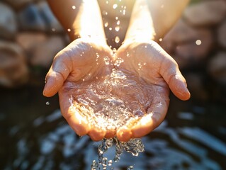 Eco-Conscious Compassion Illuminated Water Conservation for Global Sustainability - A Drop of Water is a Grain of Gold Winter Solidarity Campaign