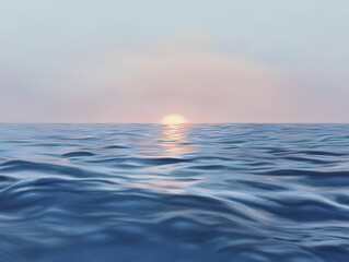 A smooth, undulating surface of water reflecting a bright sky, representing the fluidity and adaptability of virtual networking events.