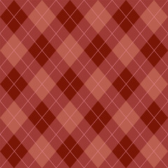 Fototapeta premium Argyle pattern of geometric rhombus. Harlequin design. Classic diamond shaped textile material for gift wrapping paper, socks, sweater, jumper, other modern textile or paper design. 