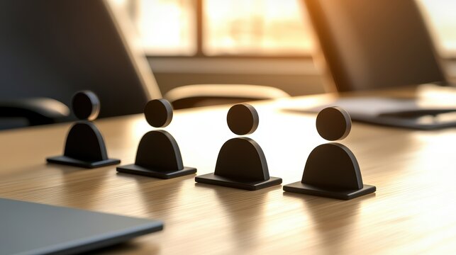 Laptop on rustic wooden table, enhance your workspace with natural elegance and productivity