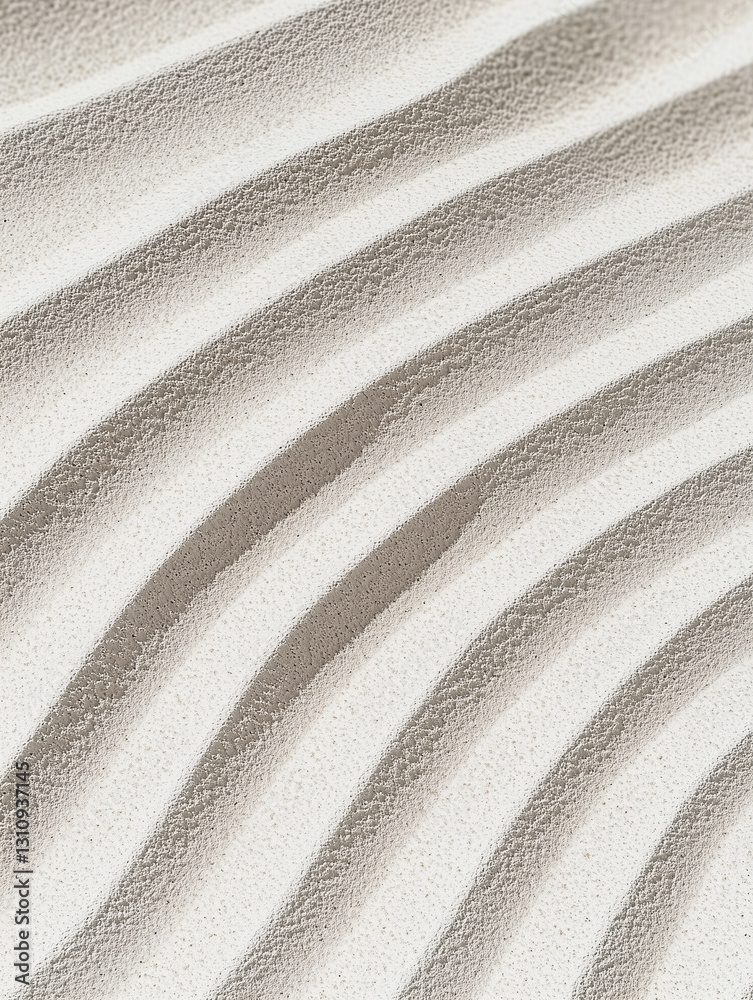 Aufkleber detailed macro image of sand dune with textured ripples and shadows