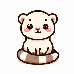 ferret vector illustration