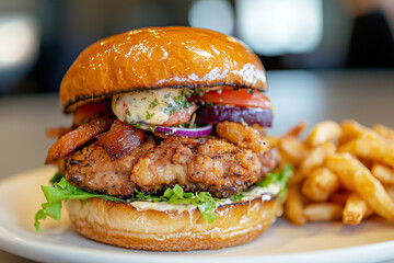 Savory Chicken Burger Delight