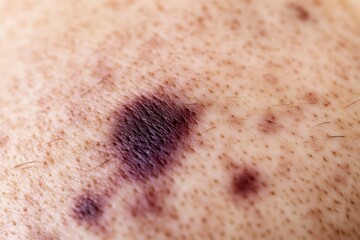 Fototapeta premium Close-Up of Skin with Various Pigmentation and Texture Details