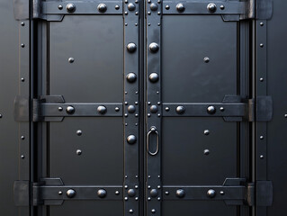 Vintage Old Metal Door: A Sturdy, Rustic Entrance with Layers of History, metal safe with gold bars