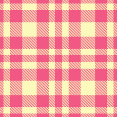 Modern Rich Warm Pink Seamless Tartan Fabric Design