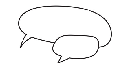 Fototapeta premium ふきだしnew単体