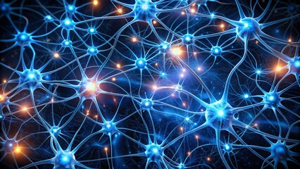 Fototapeta premium Intricate Network of Interconnected Neurons Illuminating the Complexity of the Nervous System