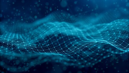 "Futuristic Digital Wave Network"