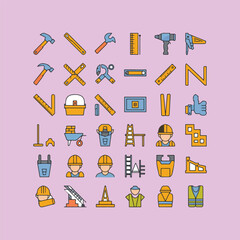 Obraz premium flat icons for web and mobile applications set