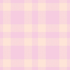 Warm Pale Mauve Seamless Tartan with Dusty Very Light Pink accents Fabric Design